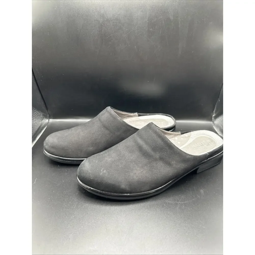 NAOT Women’s 7.5 Lodos Dressy Black Slip-On Leather Mules Women's EU 38